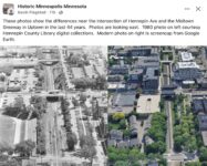 1980 & 2024 Minneapolis, MN Midtown Greenway a few blocks FB