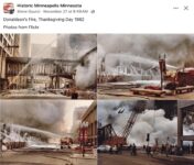 1982 Thanksgiving Day Minneapolis, MN Donaldson’s Fire FB