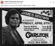 1983 Minneapolis, MN James Brown FB