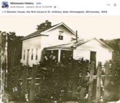 1849 Minneapolis, MN J H Stevens House FB