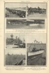 1903 8 6 Barney Oldfield at Empire City Track Yonkers, NY photos LESLIE’S WEEKLY 10.5×15.5 page 124