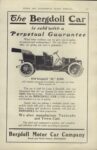 1910 BERGDOLL Perpetual Guarentee ad CYCLE AND AUTOMOBILE TRADE JOURNAL page 157 screenshot