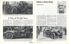 1911 WELCH A Pair of Welch Sixes Baltimore to Boston Attempt by Herman Norwood Sr. Welch involved ANTIQUE AUTOMOBILE July-August 1967 pages 24 & 25