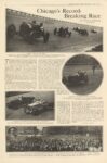 1915 7 5 Chicago’s Record Breaking Race By Harold Whiting Slauson article Leslie’s Illustrated Weekly Newspaper 10.25″×15.5″ page 28