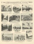 1916 1 6 A TRANSCONTINENTAL CYCLE TRIP Photos by Hamilton M. Lang Leslie’s Illustrated Weekly Newspaper 10.25″×13.25″ page 18