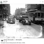 1935 Minneapolis, MN Winter 4th Hennepin Avenue near 4th Street FB