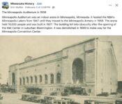 1936 Minneapolis, MN Auditorium FB
