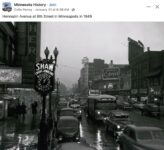 1949 Minneapolis, MN Hennepin Avenue at 6th Street at night FB