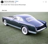 1952 CHRYSLER Ghia Thomas Special SWB prototype FB