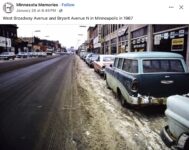 1967 Minneapolis, MN West Broadway Ave & Bryant Ave North FB