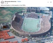1970s Minneapolis, MN Memorial Stadium FB
