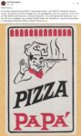 1972-73 ca. Minneapolis, MN Pizza Papa sticker FB