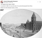1887 Minneapolis, MN Union Station FB