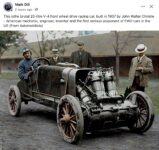 1907 CHRISTIE 20-litre V-4 front wheel drive racing car FB