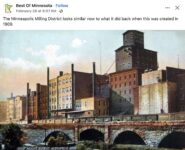 1909 Minneapolis, MN Milling District postcard FB