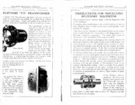 1915 SPLITDORF MAGNETOS GENERAL TS Transformer pages 44 & 45