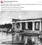 1925 7 8 Minneapolis, MN Lake Harrit pavilion tornado damage FB