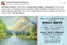 1944 3 Minneapolis, MN SPRAY-BRITE ink blotter FB
