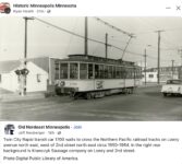 1950-1954 ca. Minneapolis, MN streetcar FB