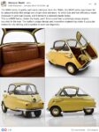 1950s BMW Isetta 3-Wheeler yellow FB