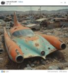 1950s ca. Mystery Junkyard Jet Age Concept FB