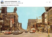 1955 Minneapolis, MN Downtown FB