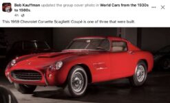 1959 CHEVROLET Corvette Scaglietti Coupe concept FB