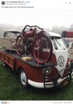 1960s ca. VW Splitscreen with a half cab and trayback FB