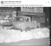 1962 Minneapolis, MN snow plow FB