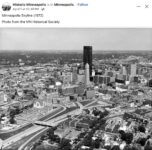 1972 Minneapolis, MN Birds Eye View FB