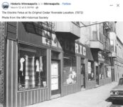 1972 Minneapolis, MN The Electric Fetus original Cedar Riverside location FB