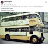 1976 Minneapolis, MN St. Patrick’s Day Parade bus FB