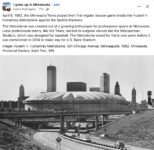 1982 4 6 Minneapolis, MN Hubert H. Humphery Metrodome FB
