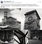 1985 ca. Minneapolis, MN Old Milwaukee Depot FB