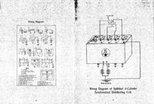 Wiring Diagram of Splitdorf 4-Cylinder Synchronized Distributing Coil Carl Collection pages 32 & 33