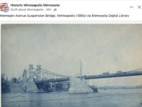 1895 Minneapolis, MN Hennepin Avenue Bridge FB