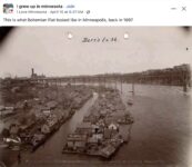 1897 Minneapolis, MN Bohemian Flats by Mississippi River FB