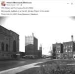 1930 Minneapolis, MN Auditorium and Wesley Church FB