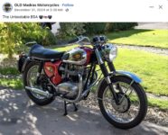 1960s BSA motorcycle FB