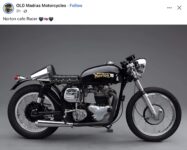 1960s NORTON Cafe Racer motorcycle FB