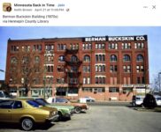 1970s Minneapolis, MN Berman Buckskin Building FB