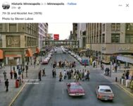 1976 Minneapolis, MN Nicollet Avenue and 7th Street FB