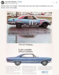 197x FORD 427 Fairlane Parnelli Jones ad FB