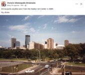 1985 Minneapolis, MN Skyline from Walker Art Center FB