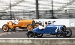 2025 6 14 Ragtime Racers SVRA SpeedTour Indianapolis Motor Speedway 1915 NATIONAL and 1916 HUDSON Justin Sicking photo FB