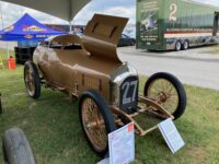 2025 6 28 Indy Legends at Lucas Oil Indianapolis Raceway Park 1917 MILLER Golden Submarine Racer front right