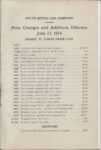 1913 STUTZ Parts Price List and Instruction Book Series B Ideal Motor Car Co. page 01a