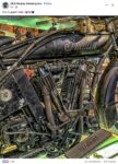 1900s ca. INDIAN motorcycle engine FB
