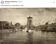 1904 Minneapolis, MN Wonderland water slide FB