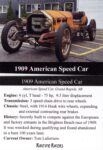 1909 AMERICAN Speed Car 5 trading card v1 2025
